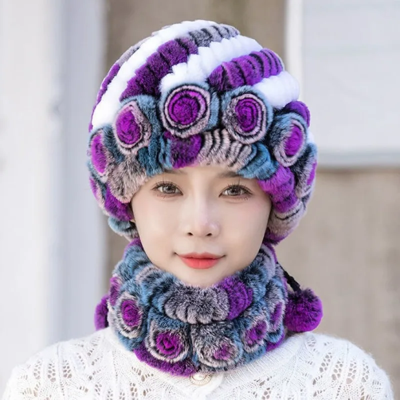 

Шапка ALIDI SC, детский зимний теплый комплект для шеи, модная толстая плюшевая шапка для защиты ушей, подходит для прогулок