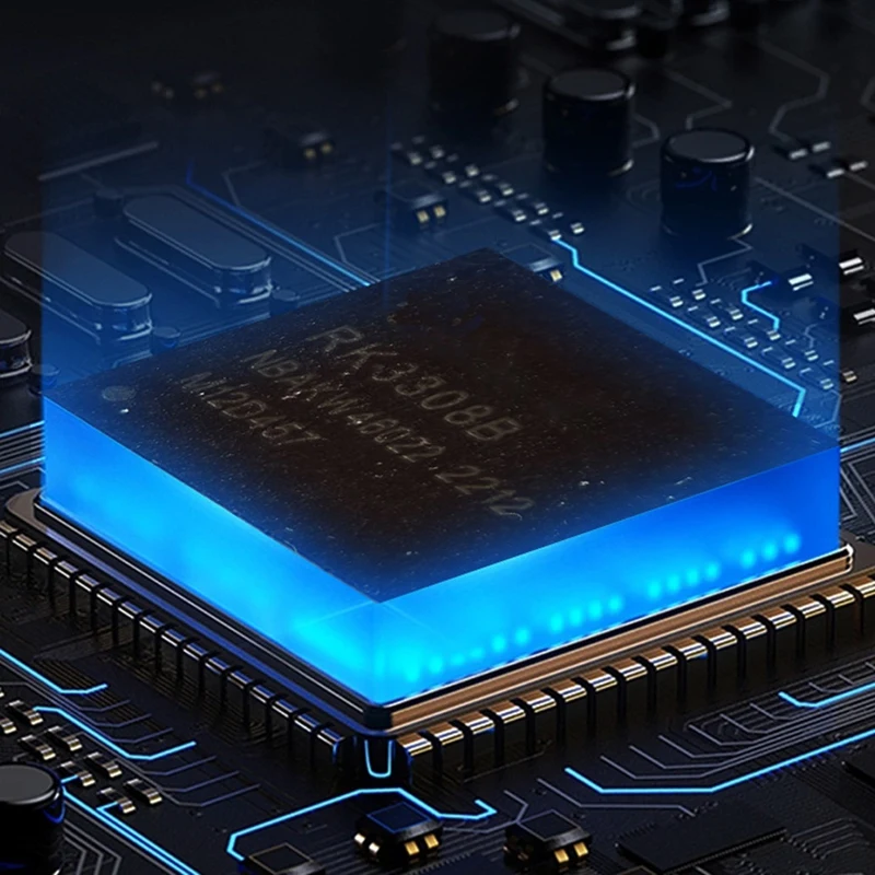 LCPI RK3308B Quad-Core CPU Development Board DDR3-2Gbit Iot Development Board, Ondersteuning Ethernet-poort en wifi, Prop