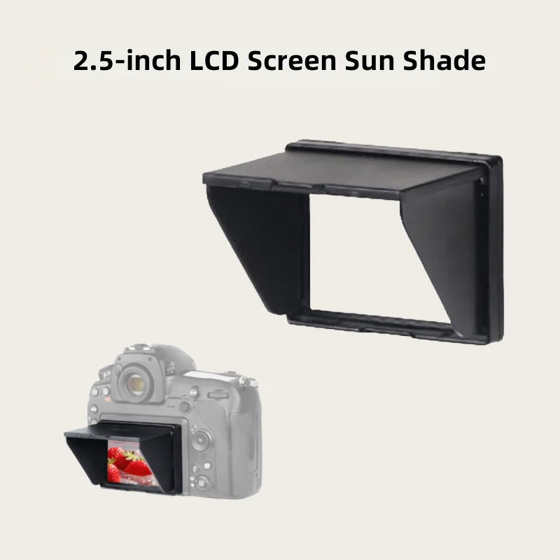 2.5inch Recorders Camera Monitor LCD Screen Sunshade Sun Hood Video Display Visor Protective Cover Shield Shade Light Block