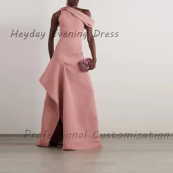 Heyday السعودية Off-the-shoulder Crepe A-Line Short Sleeves Ruffle Floor Length Elegant Prom Dress For luxurious Woman 2024