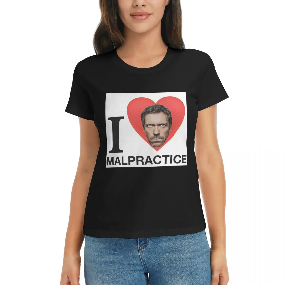 

Женская футболка House MD Malpractice Enthusiast Merch, летние футболки с короткими рукавами, хлопковые футболки с круглым вырезом, одежда, топы, уличная одежда