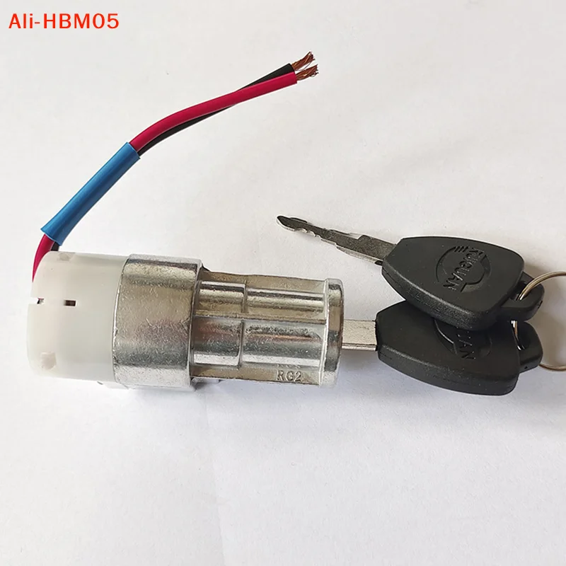 (HB05)Universal Electric Bicycle Lithium Battery Box Lock Big Head Lock Electric Vehicle E-bike Lithium Battery Lock On/Off