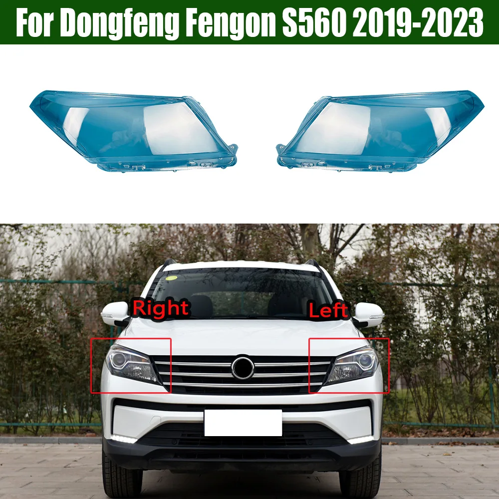 

For Dongfeng Fengon S560 2019-2023 Front Headlamp Transparent Cover Lampshade Lamp Shell Masks Headlight Shade Lens Plexiglass