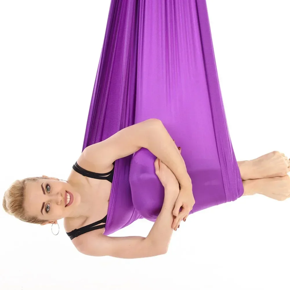 4*2.8m Nylon Aerial Silk Yoga Hammock Anti-Gravity Inversions Swing Pilates Yoga Belt GYM Home Fitness Body Building Shaping