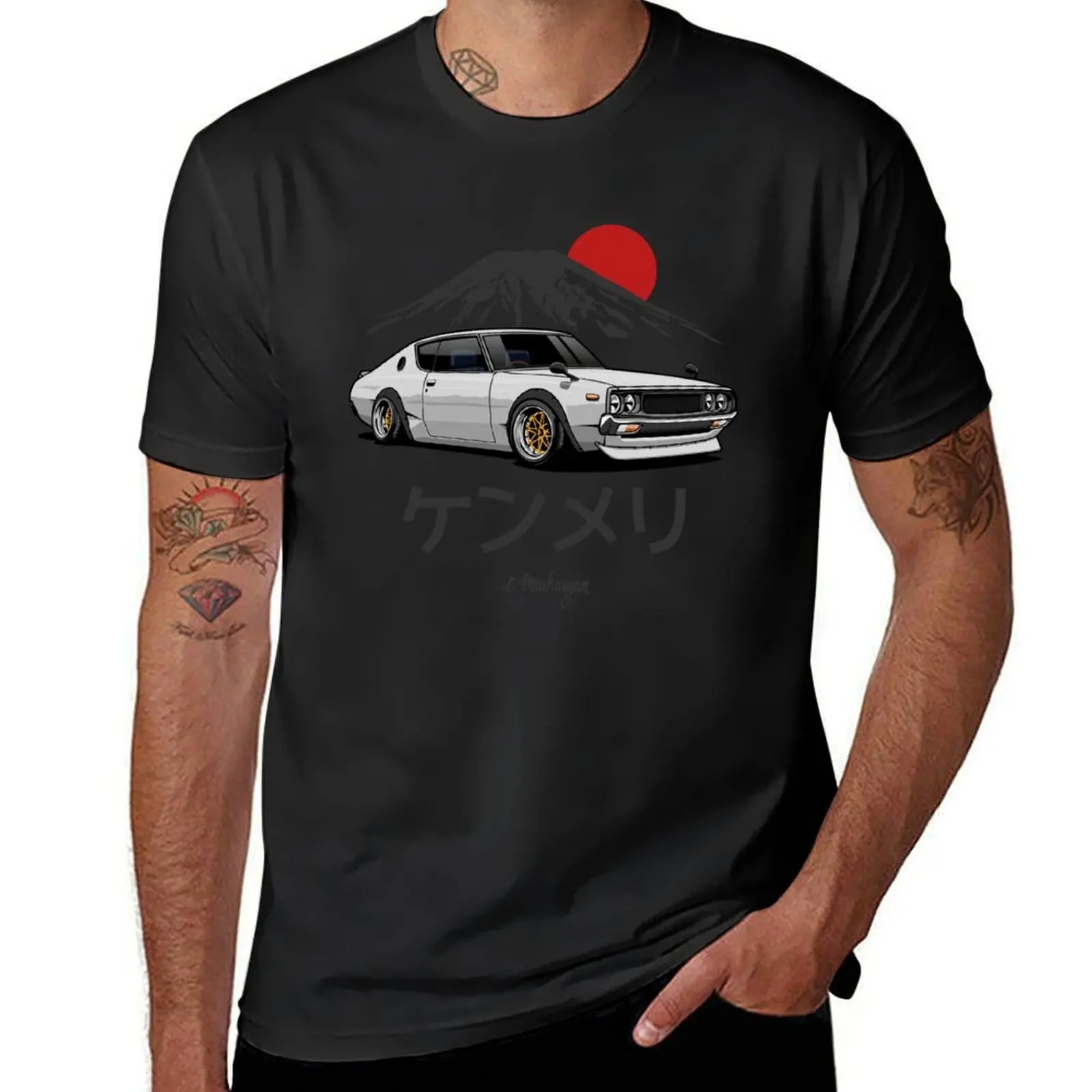 

Skyline GTR Kenmeri (white) T-Shirt cute tops new edition quick-drying mens t shirts casual stylish