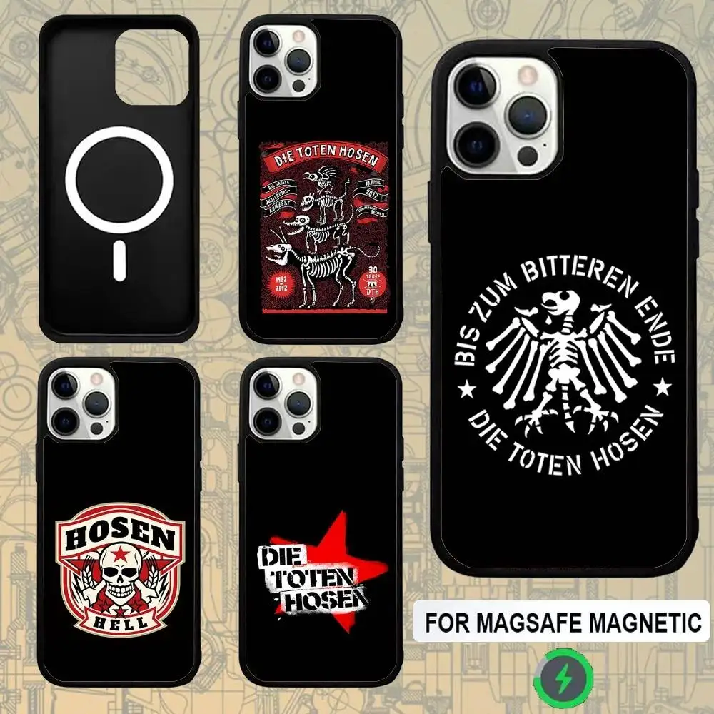 

D-Die Toten Hosen Rock For Magsafe Wireless Charger Case For iPhone 15,16,17,13,14,11,12,Pro,Max,Plus,E,Air,Mini Protection