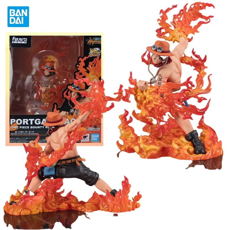 

Bandai Genuine PortgasDAce Bounty Hunter5th Anniversary Super Robot Wars Figuarts ZERO ONE PIECE Anime Peripheral for Collectors