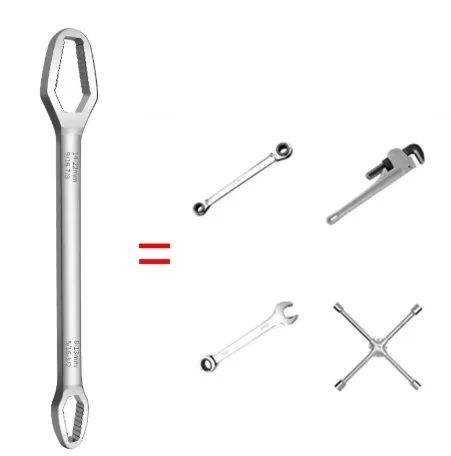 1PCS  8-14mm Universal Torx Wrench Adjustable Multifunction Wrench Board Double-head Multipurpose Torx Spanner Repair Hand Tools