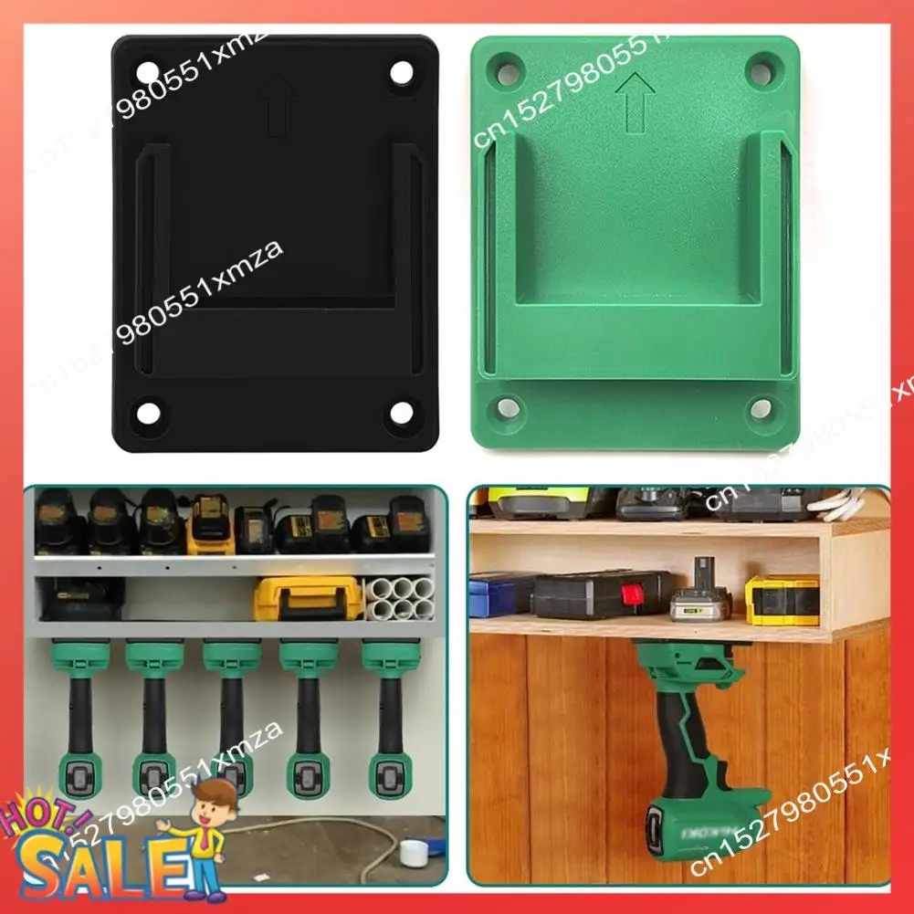 ABCL 1Pcs Wall Mount Holder Tool Storage Rack Bracket Fixing Devices For Hitachi/Hikoki/Metabo HPT 18V 36V Power Tool Durable Bl