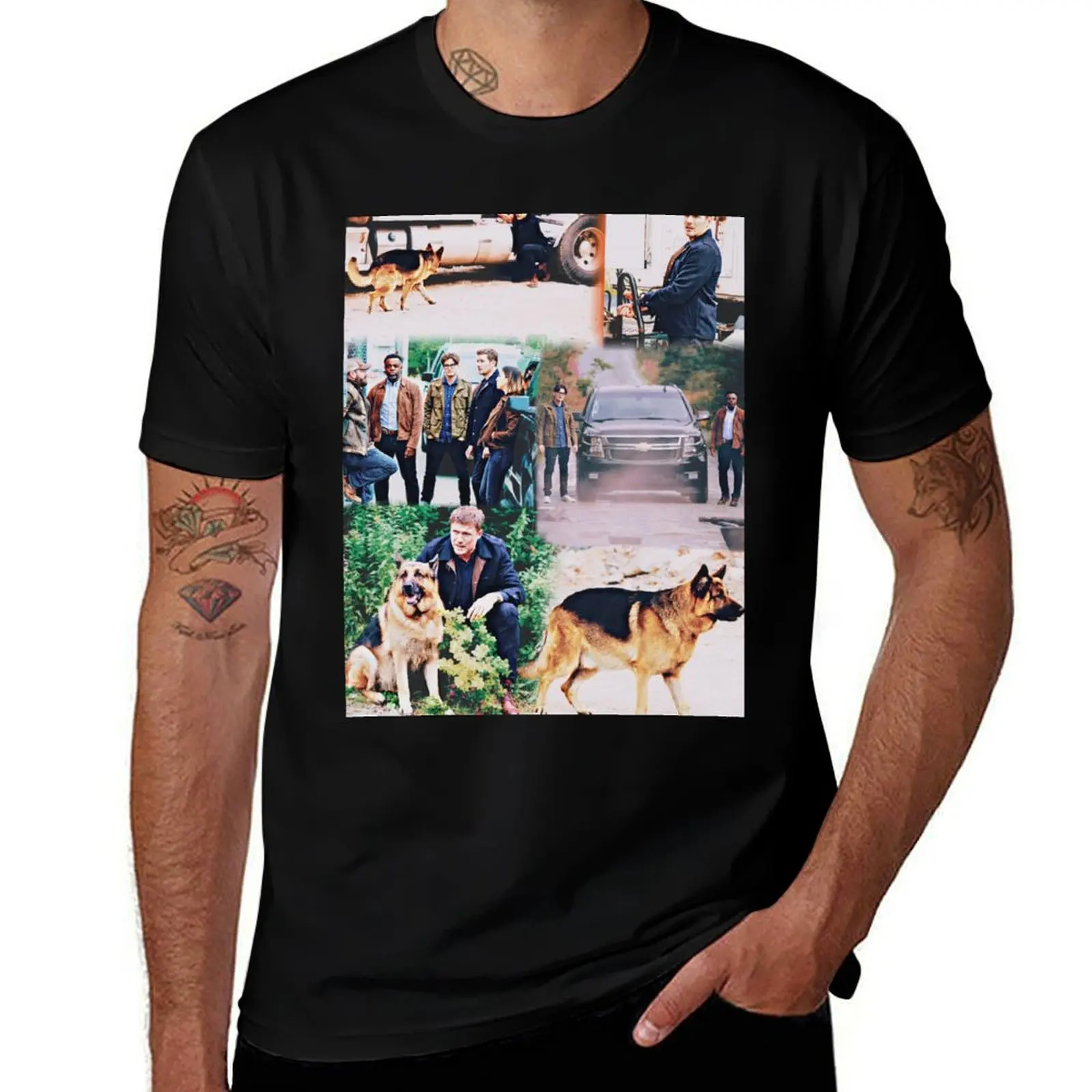 Hudson And Rex T-Shirt Art Pattern Printed Casual Top