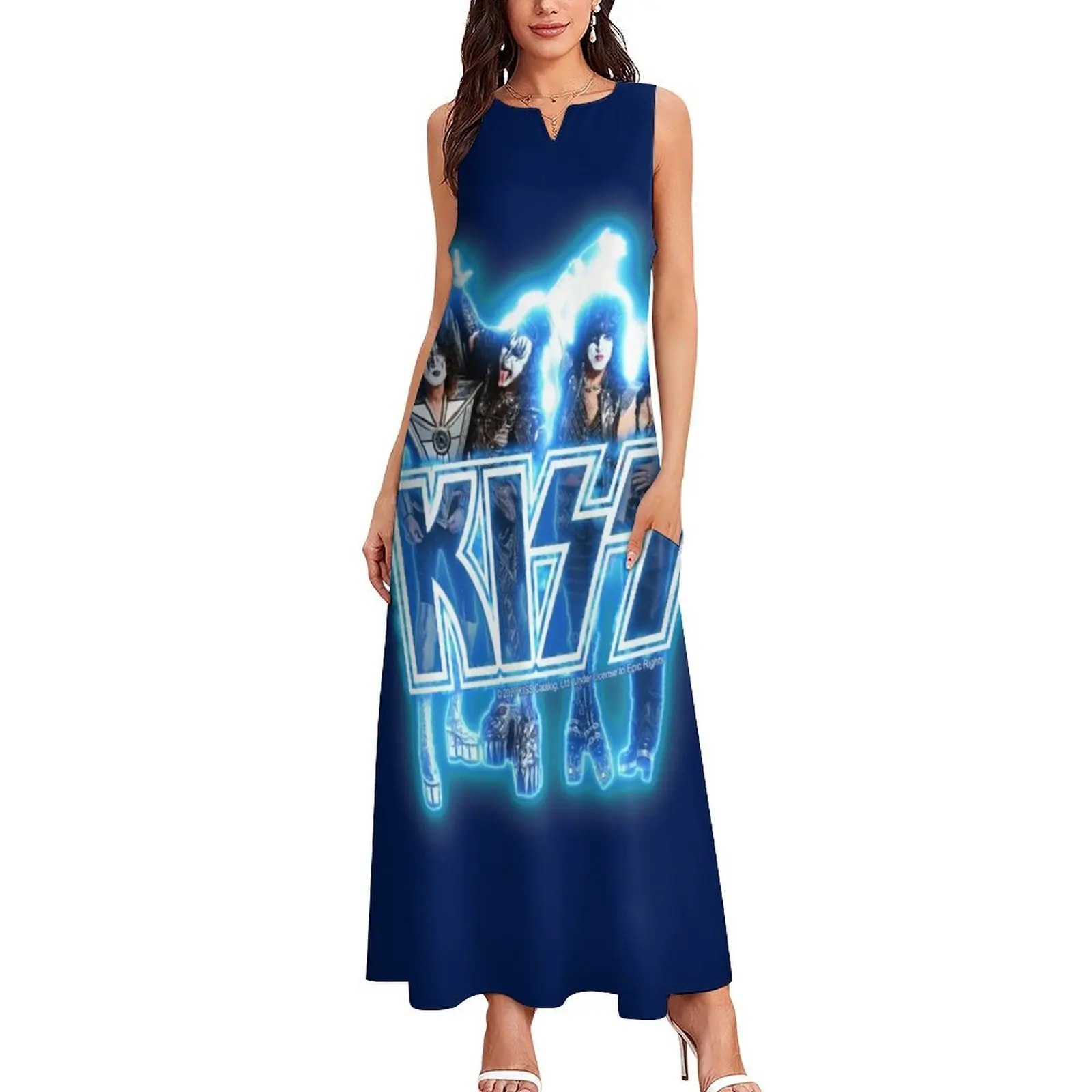 KISS ? the Band - Blue Energy Glow Long Dress Party dresses evening dress