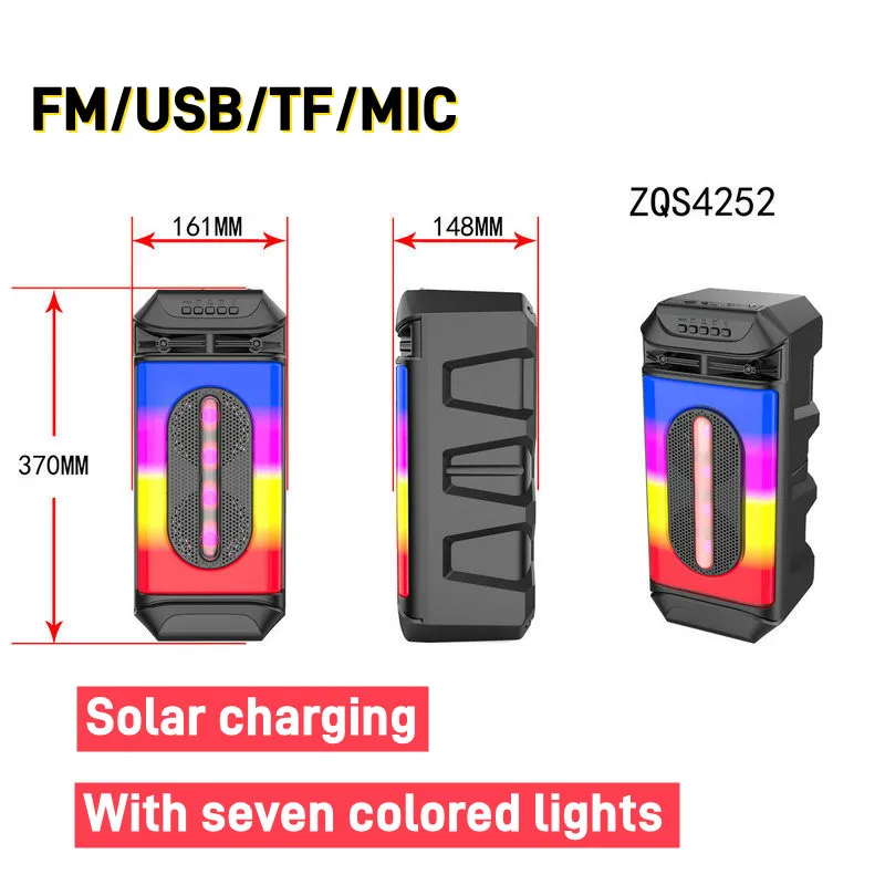 

Bluetooth-колонка с поддержкой TWS/FM/RGB, 8 дюймов