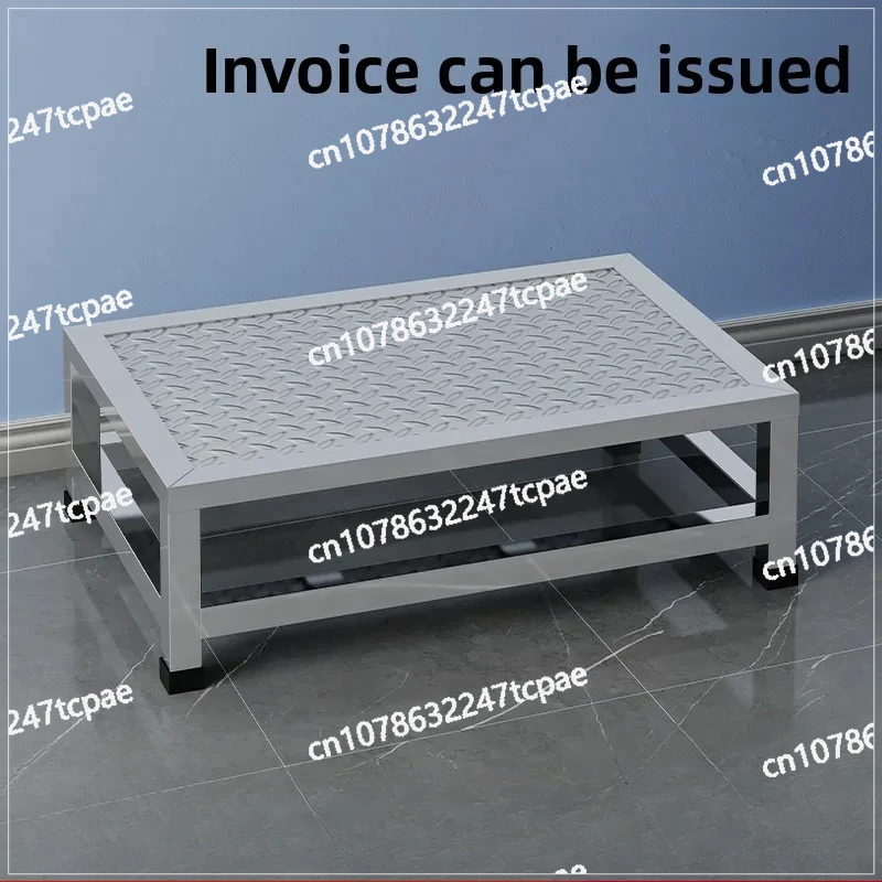 Height‑Boost Platform—For Workshop & Garage Use Stainless Steel Anti‑Slip Footrest Stool, Elevation Step Frame,