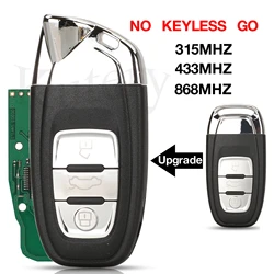 jingyuqin 3-przyciskowy 315/433/868MHZ Upgrade Smart Remote Car Key Dla Lamborghini Style Dla Audi Q5 A4L A5 A6 A7 A8 RS4 RS5 S4 S5