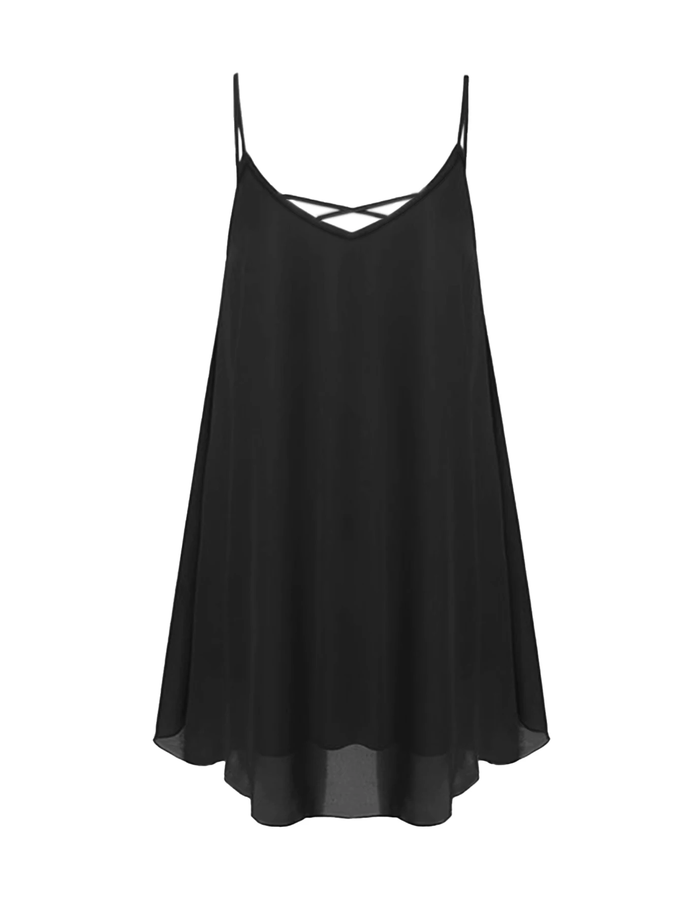 Women Plus Size Sleeveless Dress Fashion Solid Color Comfortable Daily Wear Dress