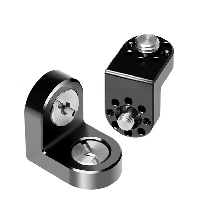 محول مثبت بزاوية يمنى لشاشة ترايبود ، نقل فيديو ، قفص كاميرا DSLR ، تمديد لولبي ، صورة 90 درجة ، ، ،