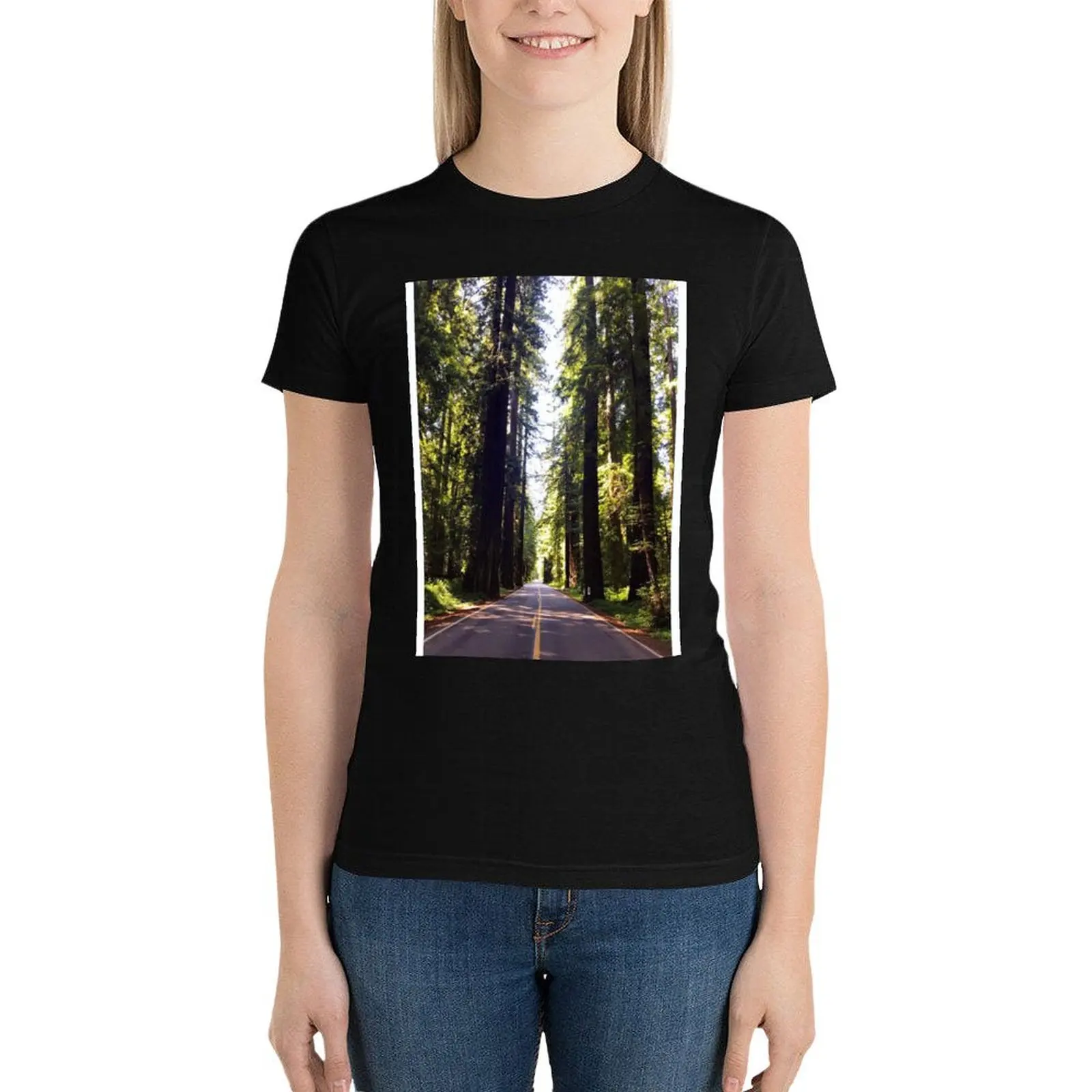 Wanderlust Forest T-Shirt vintage clothes summer clothes female clothes for woman