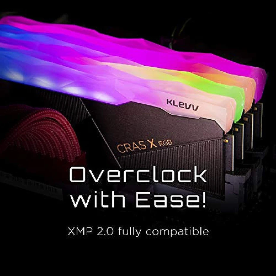 Imagem -05 - Cras Klevv x Rgb Ddr4 Gaming 8gb 16 Mhz 3200 gb 3600mhz de Memória Hynix Chips de 288 Pinos Dimm Overclocking Memória Ram Dual Channel