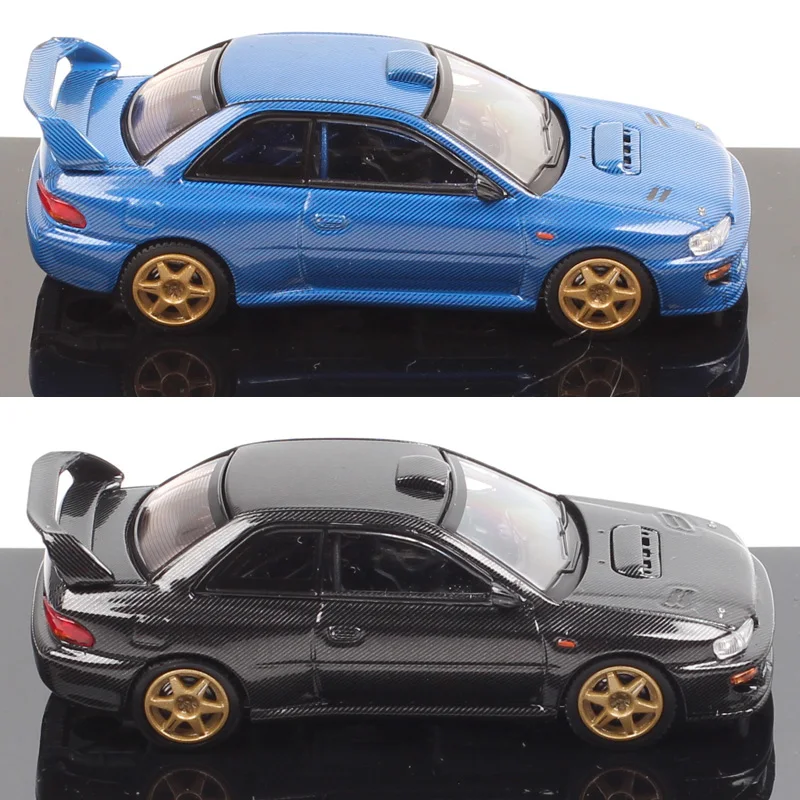 

1/64 Scale Small Subaru Impreza 22B Sti Version GC8 Rally Base Sports Car Model Diecasts & Toy Vehicles Hobby Japan HJ64 Replica