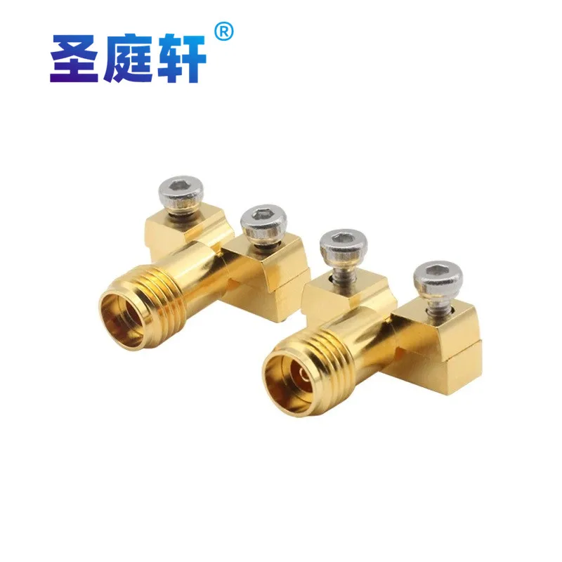 SMA clamp female head 26.5GHZ SMA female head offset test head high-frequency SMA 3.5 female head connected to PCB board