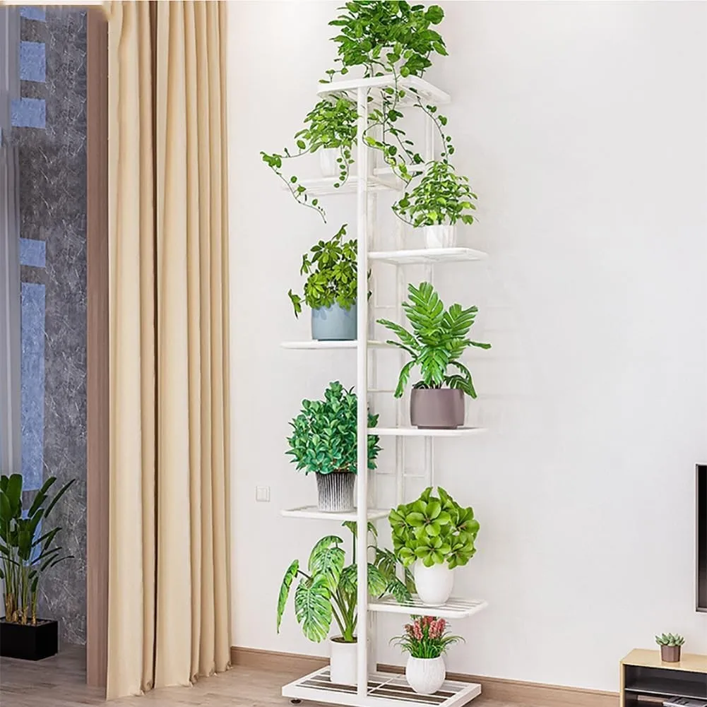 

8 Tiers Plant Stand Indoor Outdoor 9 Potted Plant Holders Flower Display Balcony