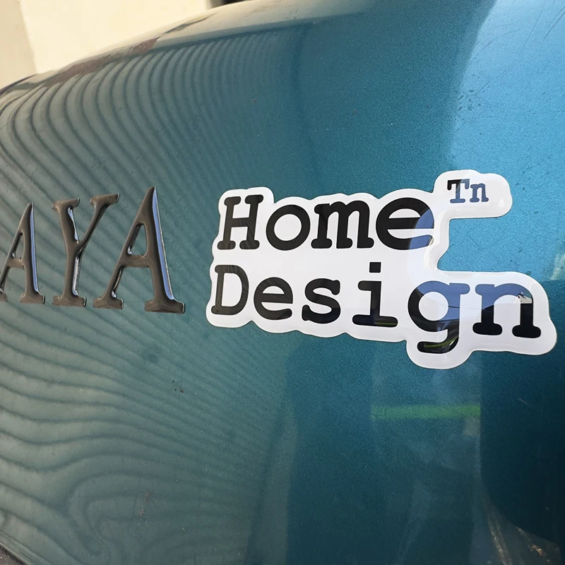 Customized 3D Car Decal Company Logo Shape Cut Epoxy Dome Bubble Motorcycle Sticker