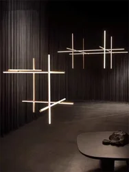 Plafonnier LED localité Chromé au Design poumons, Luminaire Décoratif d', Idéal pour un Salon, une Salle à Manger, une Cuisine o