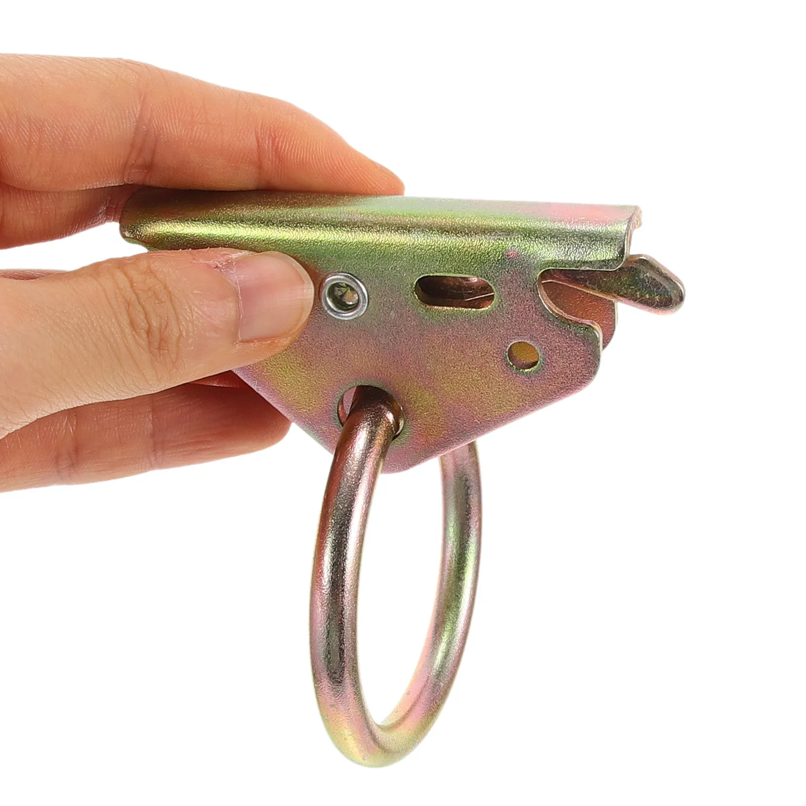 

Heavy-Duty Galvanized Triangle Ring Buckle for Truck Carriage Boards Industrial Equipment Fastener Carriage Truck Door Latch