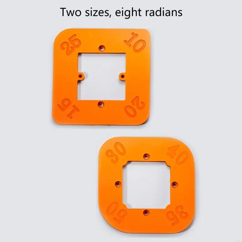 

2pcs круглый угловой Radius jigs шаблоны маршрутизатора для деревообработков R10-R50