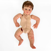 NPK 22inch Reborn Doll kit Shaya Popular Sweet Face painted Doll kit Unfinished Doll parts with Hand Root Hair