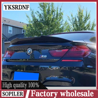 PSM Style Carbon Fibe Rear Trunk Lid Boot Spoiler Wings For 2011-2017 BMW 6 Series F06 M6 F12 F13 640i 650i Tuning Accessories