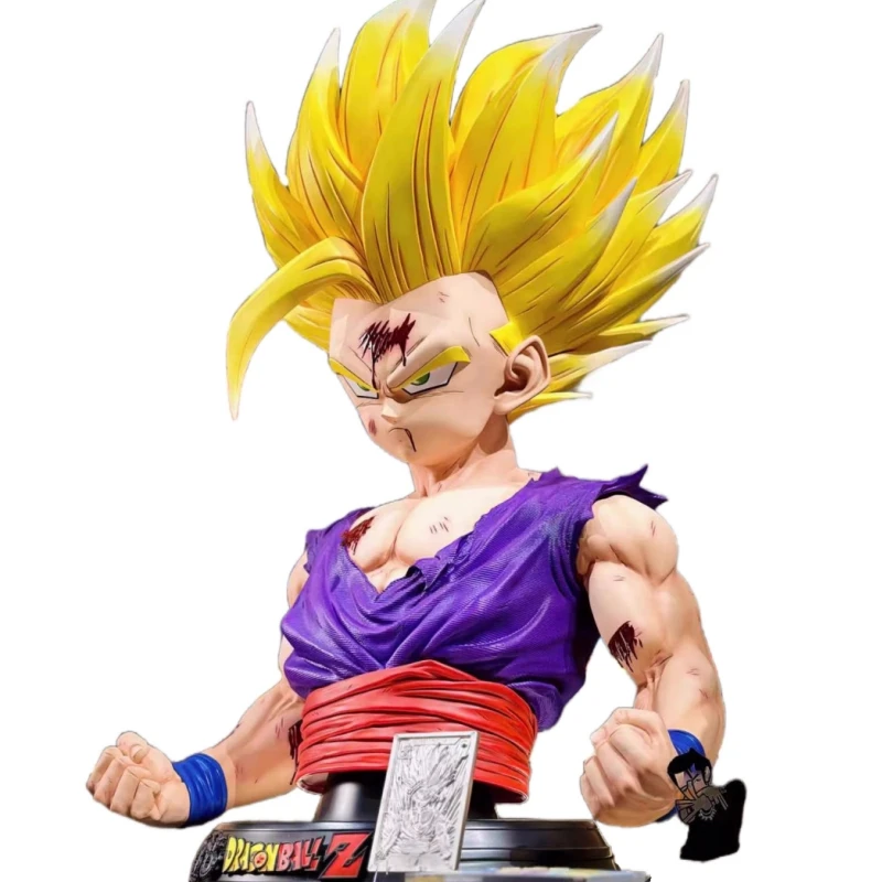 

1/1 73Cm Resin Kd Studio Gk Dragon Ball Z Super Saiyan Son Gohan Anime Action Figure Bust Statue Ornament Model Garage Kit Toys