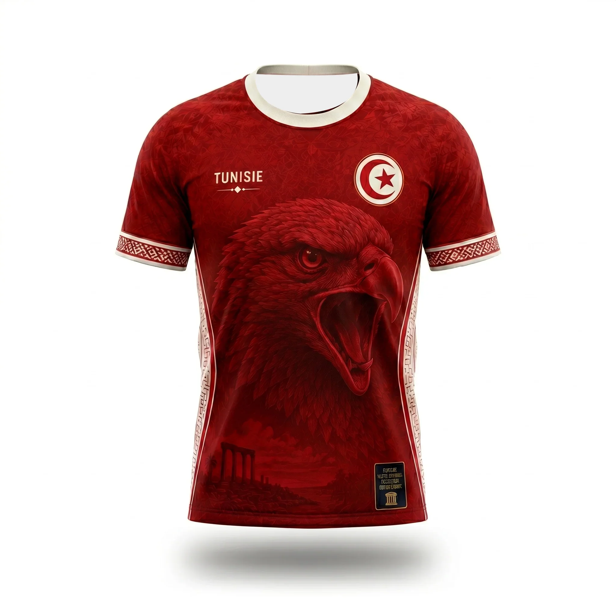 2026 Model Concept Football Fan Casual T-shirt with 3D Printing, Breathable and Quick-drying, for Family Wear