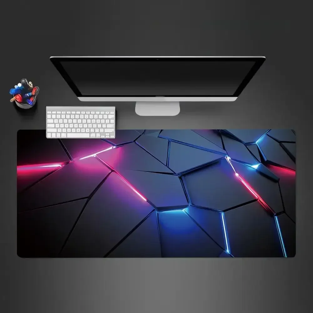 Mouse pad mesa estendido mouse pad 31.5x11.8in grande teclado de computador tapete de mesa com base antiderrapante e borda costurada