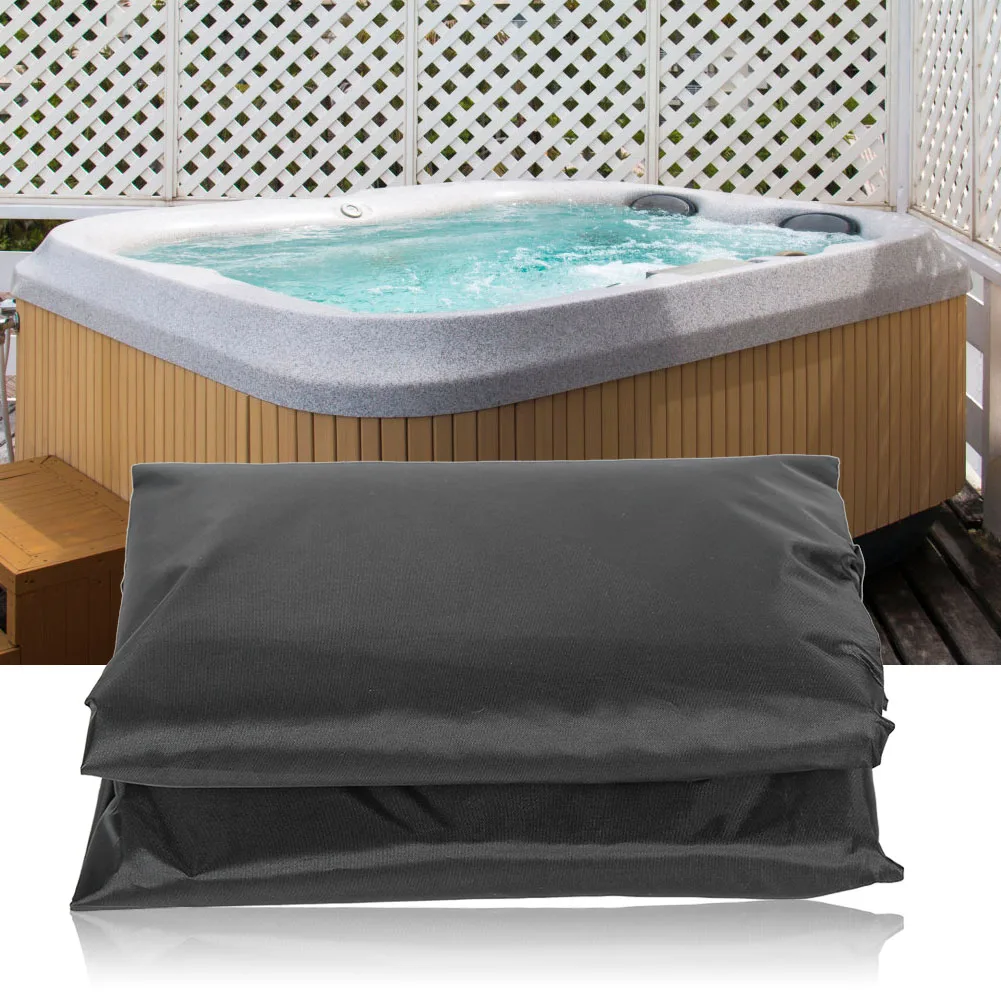 

Square Rain Proof Hot Spring Cover Dust Proof Bathtub Protector Covers Home Outdoor All-Weather SPA Patio Anti-UV Device