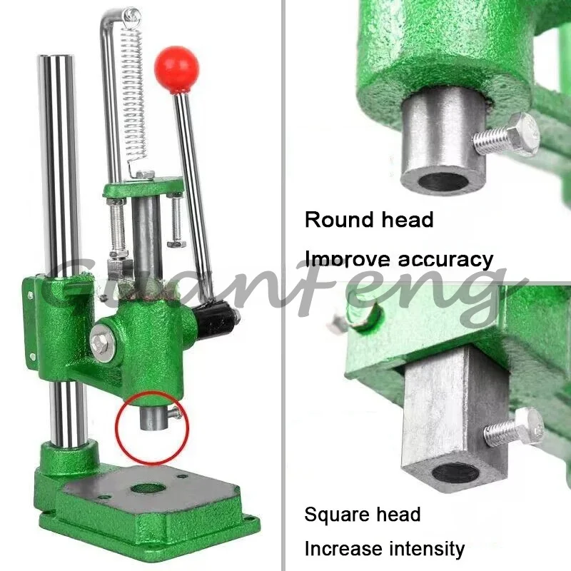 Desktop Miniature Round Square Head Punch Hand Mini Manual Punch