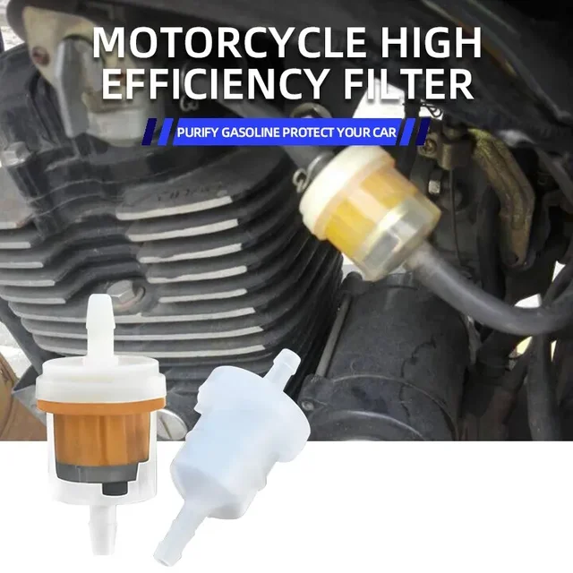 10 sztuk motocyklowy filtr oleju Inline filtr paliwa gazowego filtry benzynowe narzędzie do skutera motocykl motorower skuter motor terenowy ATV