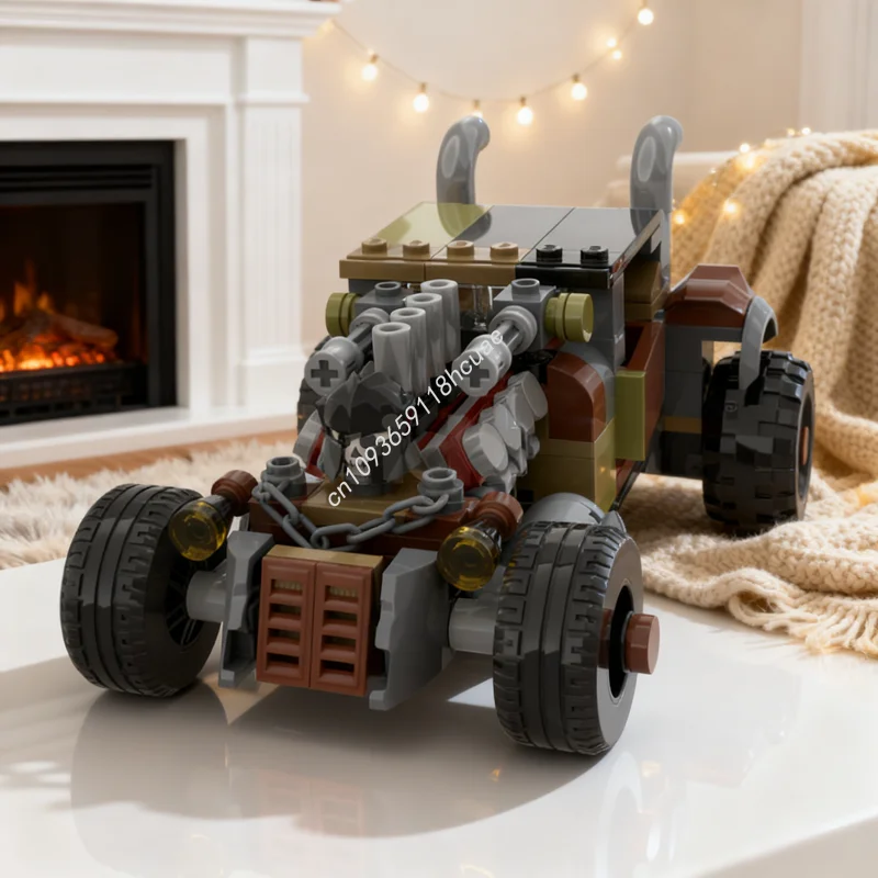 

261 шт. MOC Hot Rod, версия Апокалипсиса, модель города, здание, рождественские подарки, блоки, архитектура, игрушки «сделай сам», креативная идея