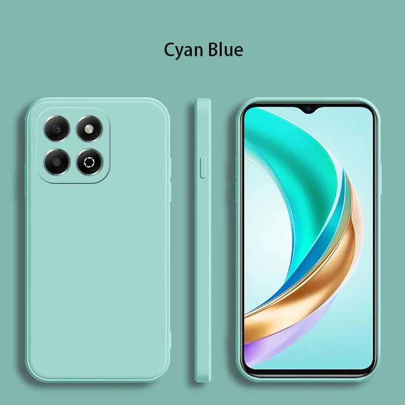 Luxus Flüssigkeit Silikon Fall Für Huawei Ehre X6 X6S X6B X6A X7 X7A X7C X8 X8A Weiche Weiche Telefon Abdeckung – Detail 3