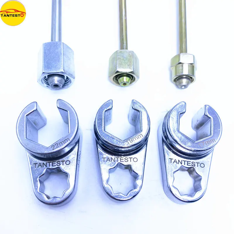 Diesel Common Rail Tubing Pipe Wrench Octagonal Socket 17mm 19mm 22mm Nitrogen and Oxygen Sensor  Repair Tool