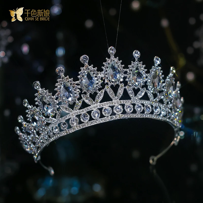 

CC Crystal Tiaras and Crowns Women Accessories Wedding Headpiece Bridal Headbands Engagement Hairwear 100% Handmade Crown QS15