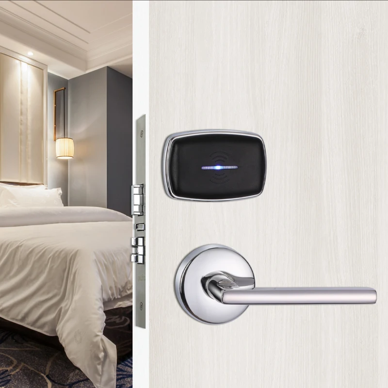 Splite Style Electrom Hotel Room Card Door Lock Smart System With #1 USA Mortise