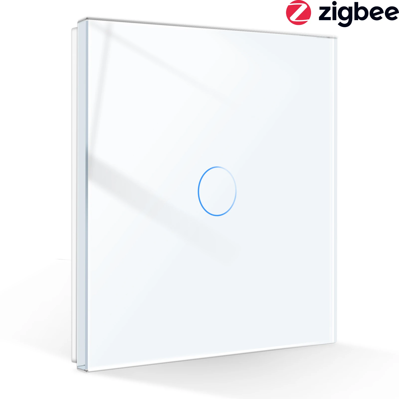 1/2/3 Gang Zigbee Smart Light Switch with Neutral Voice Control Wireless Wall Switch Work with Alexa Google Home Tuya Samrt Home