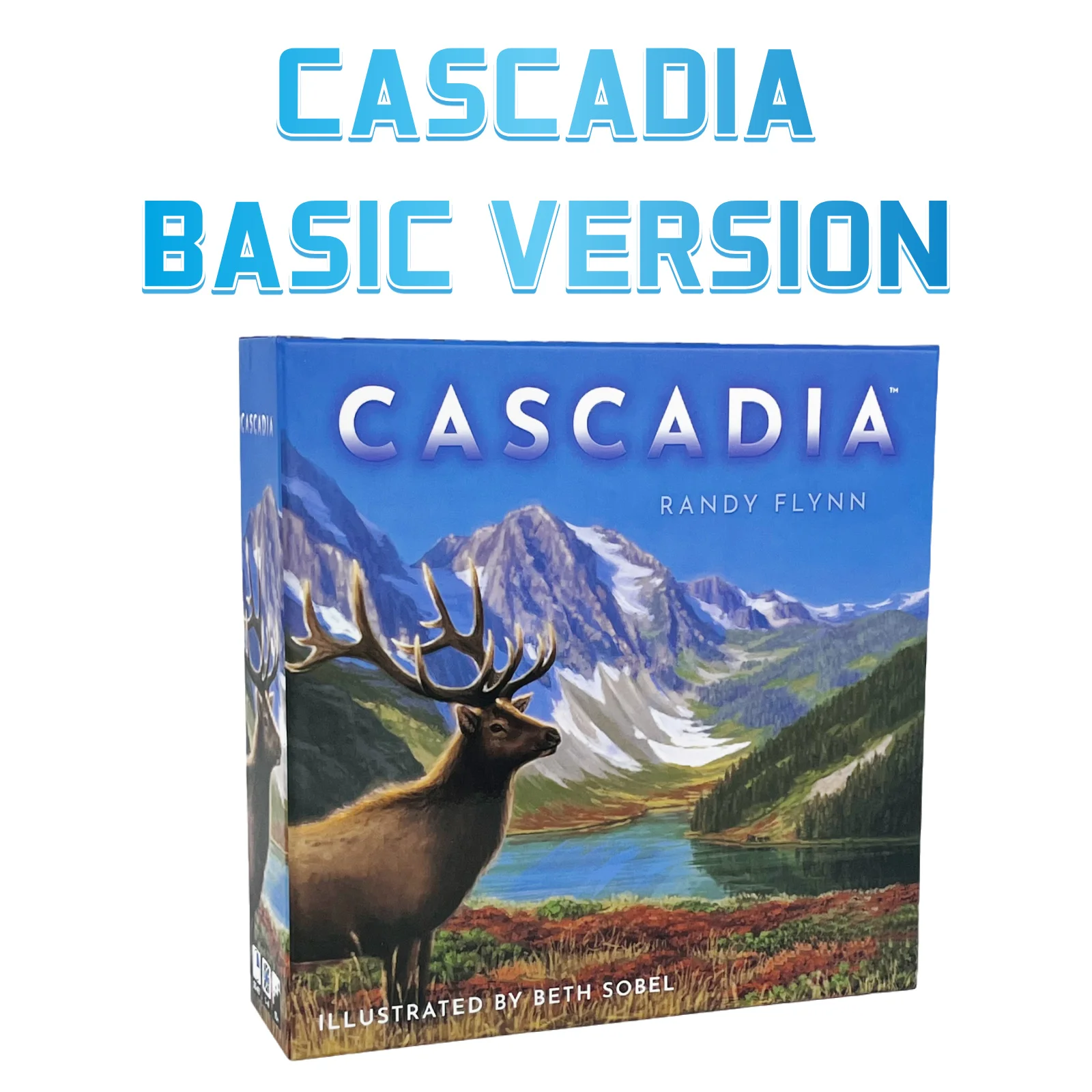Juego de mesa: Cascadia Base Game – Ganador del premio SDJ, estrategia clásica, temática de animales y bosques, noche de fiesta familiar