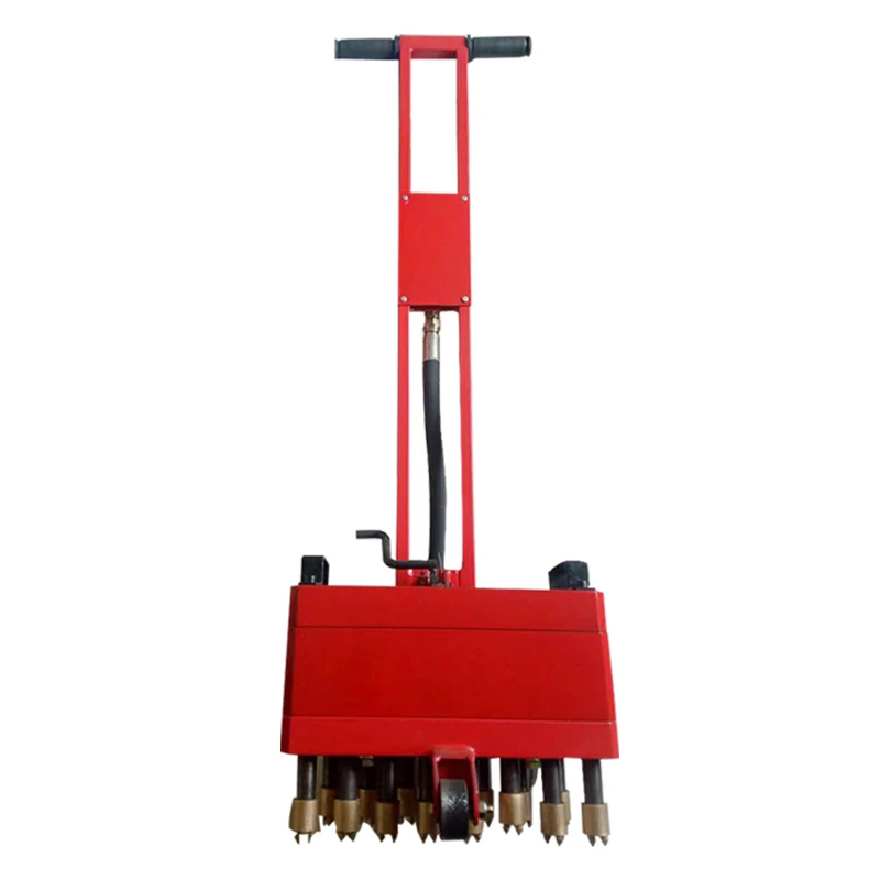 Hand-push Chisel Machine Bridge Deck Dam Concrete Ground Hair Machine 7 Heads 11 Heads 23 Heads Pneumatic Hair Pulling Machine