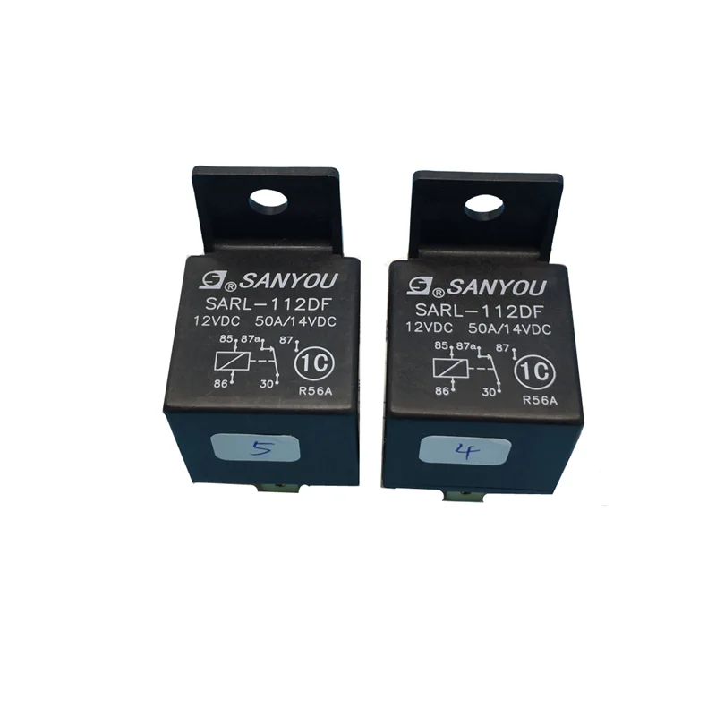 New SANYOU RELAYS 10PCS SARL-112DF SARL-124DF 5Pin 40A 14VDC Automotive Relay