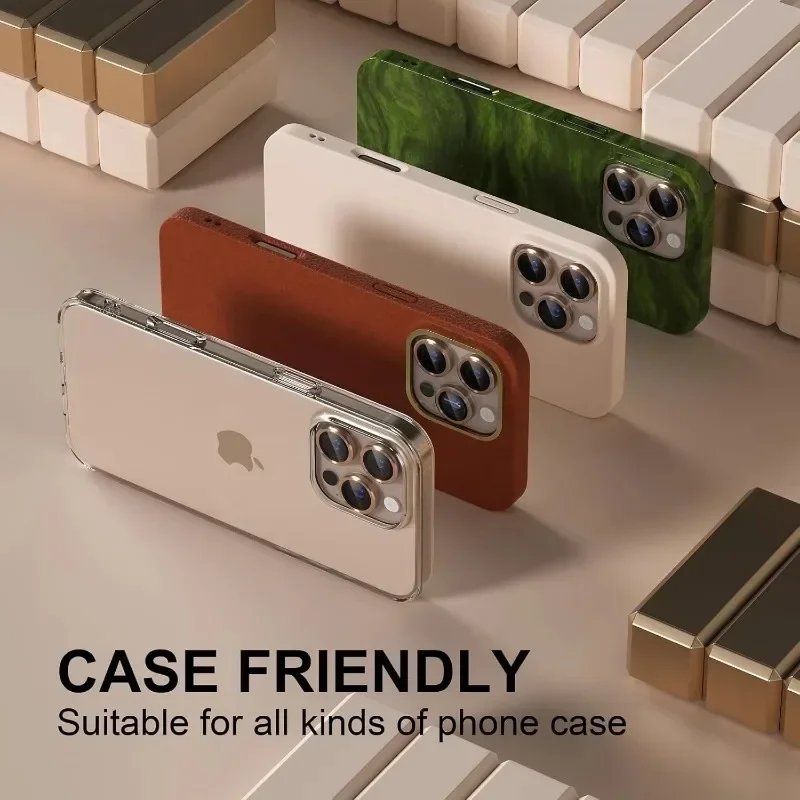 NewEasy تثبيت عدسة حماية الزجاج آيفون 16 15 14 13 12 11 برو ماكس زائد الذاتي محدد تثبيت حامي عدسة الكاميرا المعدنية #5