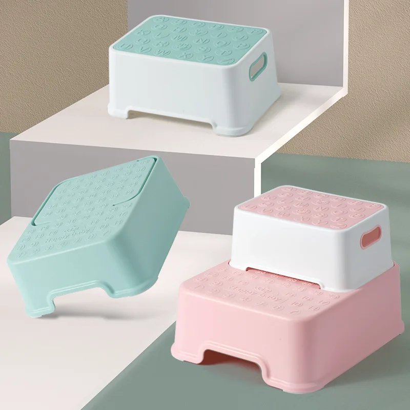 

Bathroom Stool Children Footstool Step Stool Small Stool Handwashing Step Face Washing Non-slip Footrest Manufacturer Wholesale