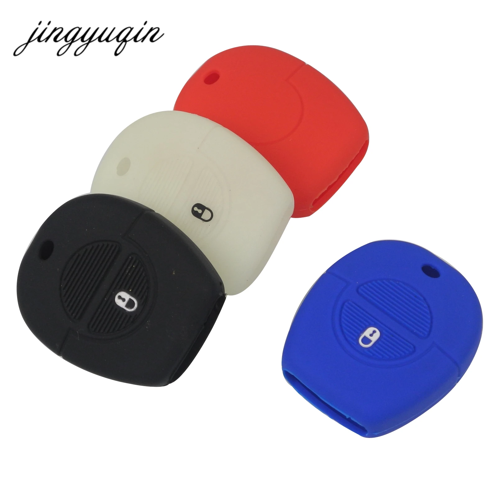 jingyuqin 2 Button Remote Key Silicone Cover For Nissan Micra Almera Primera X-Trail Car Key Fob Case Holder