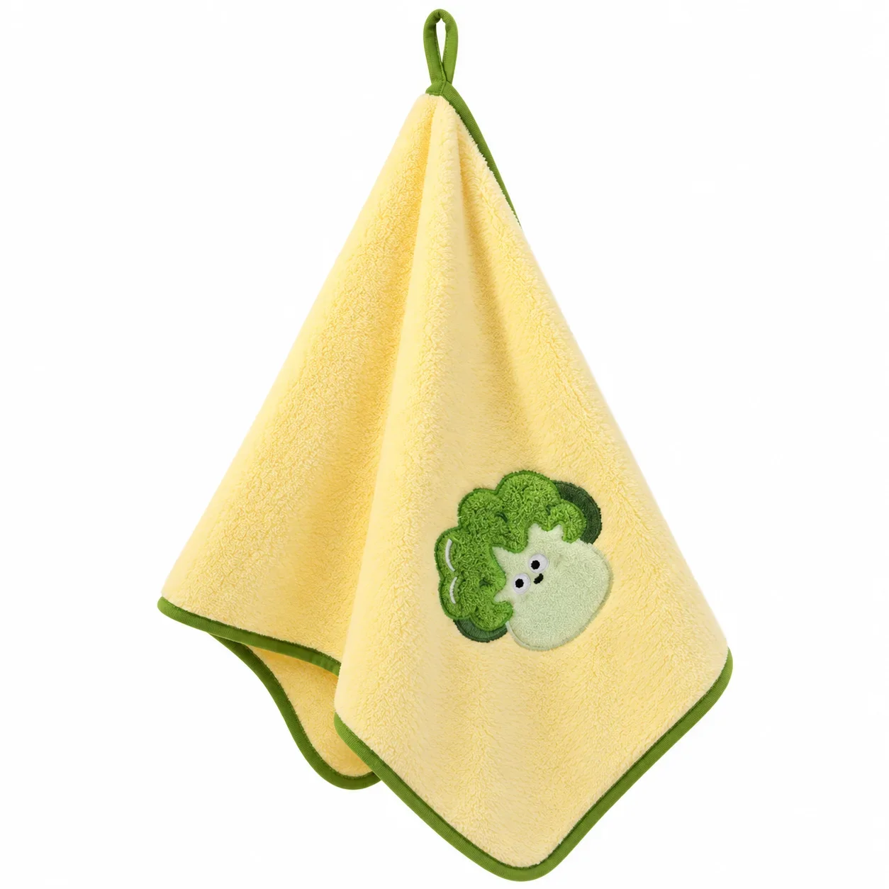 Cartoon Vegetable Children Towel, Absorbent Quick-Dry Washcloth, Cute Face Towel for Kids and Adults